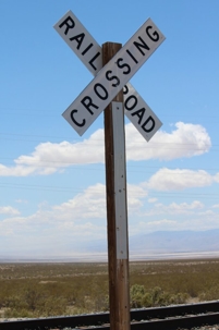 Railroad crossing sign